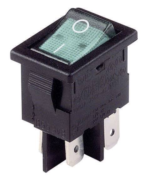 Arcolectric (Bulgin Ltd.) H 8553 VB NAC Wippschalter H 8553 VB NAC 230 V/AC 10 A 2 x Aus/Ein rastend 1 St.