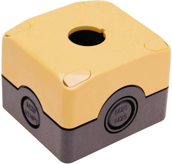 Pizzato Elettrica ES 31001 Leergehäuse 1 Einbaustelle (L x B x H) 72 x 80 x 56 mm Schwarz, Gelb 1 St.