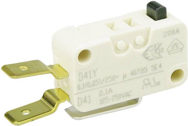 ZF D413-V3AA Mikroschalter D413-V3AA 250 V/AC 0.1 A 1 x Ein/(Ein) tastend 1 St.