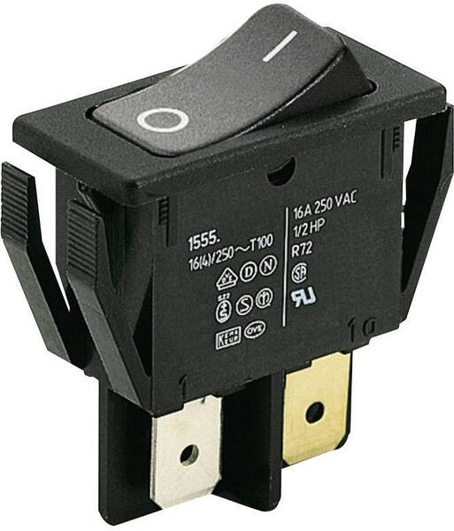 Marquardt 1552.3602 Wippschalter 1552.3602 250 V/AC 16 A 2 x Aus/Ein IP40 rastend 1 St.