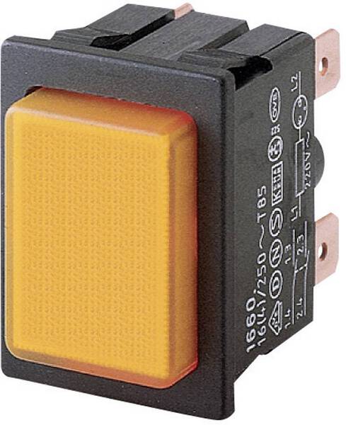 Marquardt 1660.0202 1660.0202 Druckschalter 250 V/AC 16 A 2 x Aus/Ein rastend Grün (L x B) 25 mm x 33 mm IP40 1 St.