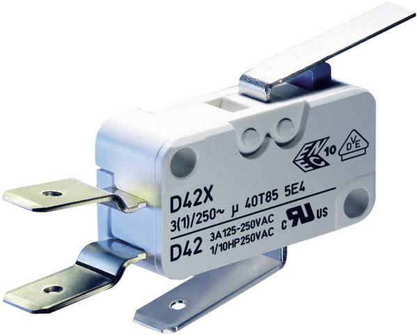 ZF D459-V3LD Mikroschalter D459-V3LD 250 V/AC 16 A 1 x Ein/(Ein) tastend 1 St.