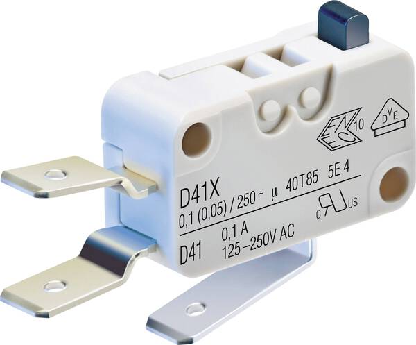 ZF D419-V3AA Mikroschalter D419-V3AA 250 V/AC 0.1 A 1 x Ein/(Ein) tastend 1 St.