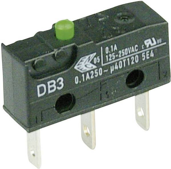ZF DB3C-B1AA Mikroschalter DB3C-B1AA 250 V/AC 0.1 A 1 x Ein/(Ein) tastend 1 St.