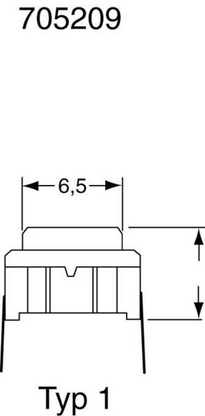 MEC 3CSH9 3CSH9 Drucktaster 24 V/DC 0.05 A 1 x Aus/(Ein) tastend IP67 1 St.