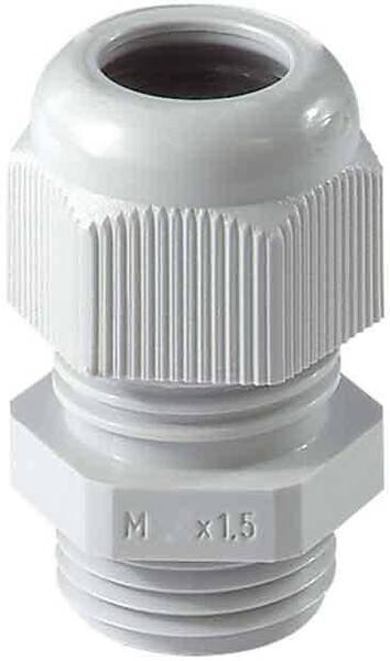 Jacob 50.616 PA7035 Kabelverschraubung mit Zugentlastung M16 Polyamid Lichtgrau (RAL 7035) 1 St.