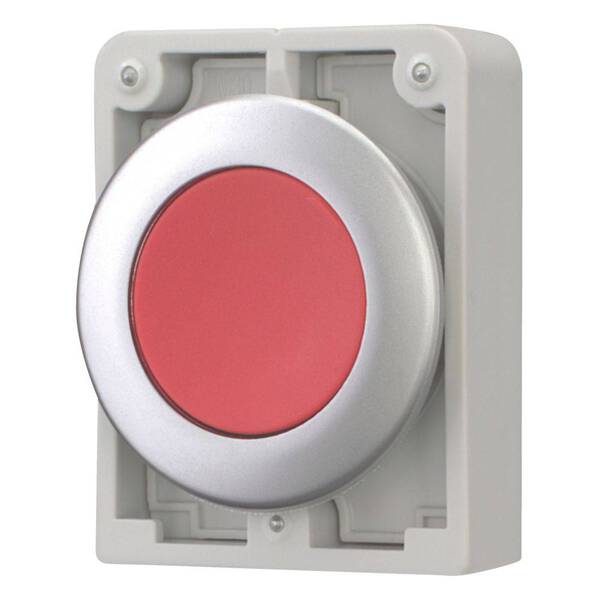 Eaton 182944 M30C-FDR-R Druckschalter flach, rund, verchromt Rot 1 St.