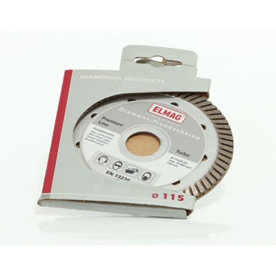 ELMAG - Diamantscheibe PREMIUM LINE - TURBO ø115 x 22,2mm für Beton etc.