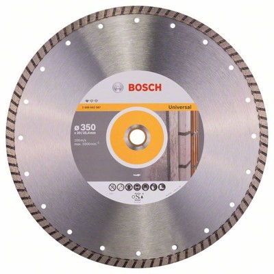 Bosch - Diamanttrennscheibe Standard for Universal Turbo, 350 x 20,00/25,40 x 3 x 10