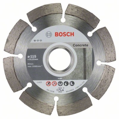 Bosch - Diamanttrennscheibe Standard for Concrete ø115 x 22,23 x 1,6 x 10mm 10er-Pack