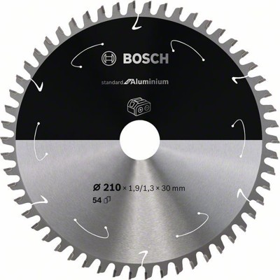 Bosch - Sägeblatt Standard for Aluminium für Akku-Kreissäge 210 x 1,9/1,3 x 30, 54 Z