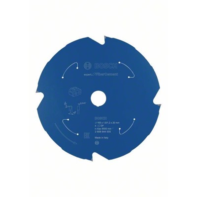 Bosch - Kreissägeblatt Expert for Fibre Cement, 165 x 1,8/1,2 x 20, 4 Zähne (2608644555)