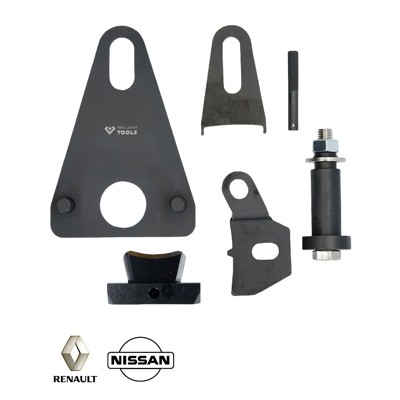 Brilliant Tools - Schwungrad-/Kurbelwellen-Riemenscheiben-Blockier- und Stirndeckeltrenn-Werkzeug-Satz für Renault, Nissan