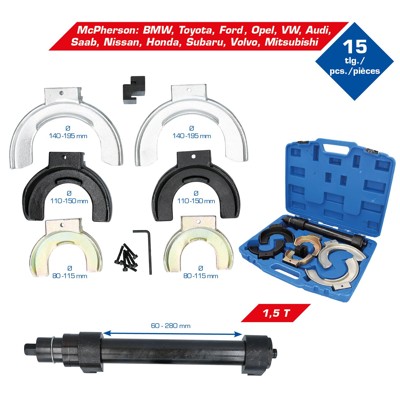 Brilliant Tools - Federspanner-Satz, 15-teilig