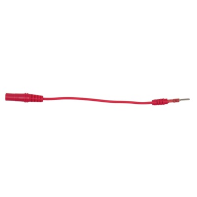 KSTOOLS® - 4,0mm Eingangsbuchse auf 2,0mm Prüfadapterstecker flach (rot)