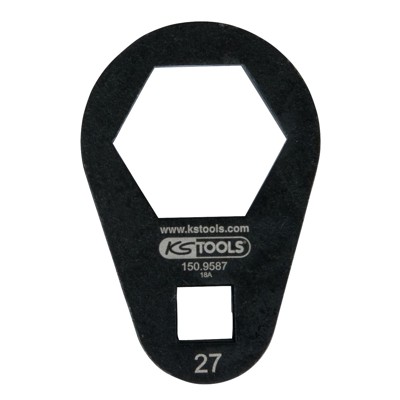 KSTOOLS® - 3/8" Einsteck-Ringschlüssel, extra flach, 27mm