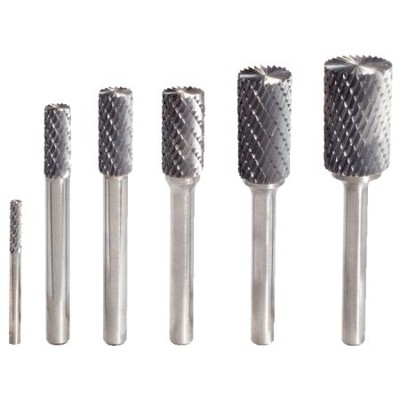 KSTOOLS® - HM Zylinder-Frässtift Form A mit Stirnverzahnung, 6mm