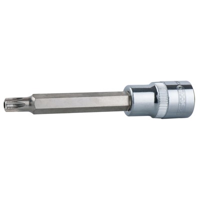 KSTOOLS® - 1/2" CHROMEplus Bit-Stecknuss Torx mit Stirnlochbohrung,lang, TB60