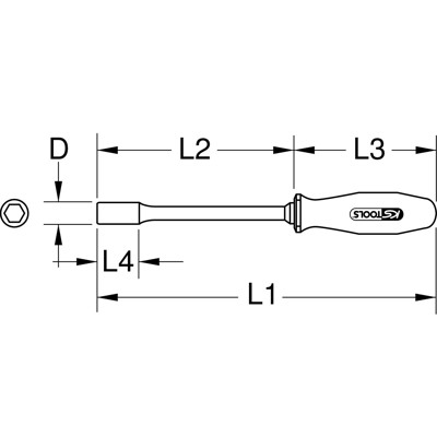 KSTOOLS® - Stecknuss-Schraubendreher mit Schutzisolierung, 7mm