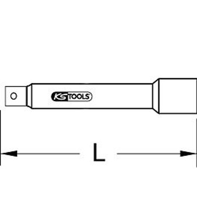 KSTOOLS® - 3/8" Verlängerung mit Schutzisolierung, 75mm