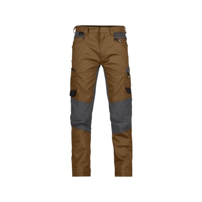 Dassy® - Helix Arbeitshose mit Stretch, lehmbraun/anthrazit, Schrittlänge Plus, Größe 46