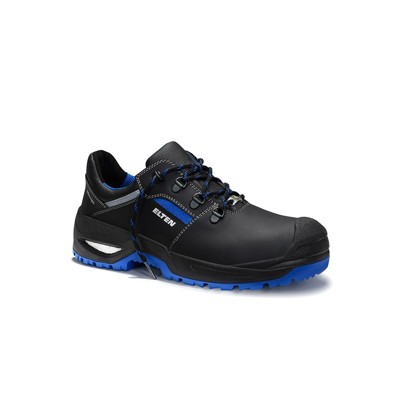 ELTEN - Sicherheitshalbschuh LEONARDO XXSG black-blue Low ESD S3, Größe 43