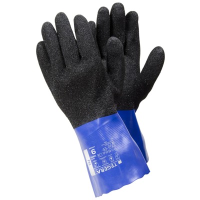 TEGERA® - Chemikalienhandschuhe TEGERA 12930, Kat. III, blau/schwarz, Gr. 10