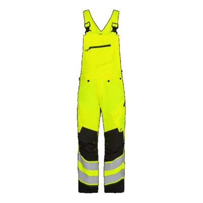 Engel - Safety Latzhose 3544-314, Warngelb/Schwarz, Größe 34