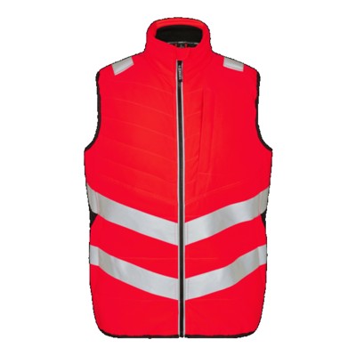 Engel - Safety Stepp-Innenweste 5159-158, Warnrot/Schwarz, Größe 2XL
