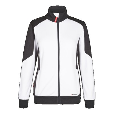 Engel - Galaxy Damen Sweatcardigan 8825-233, Weiß/Anthrazitgrau, Größe L