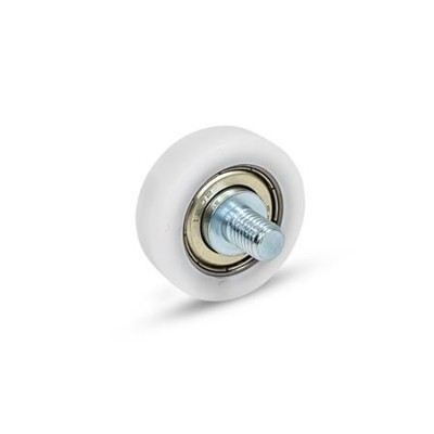 Ganter Norm® - 753.1-42-M8-KV-2 Laufrollen, Kunststoff, mit Kugellager