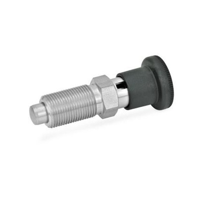 Ganter Norm® - 817-5-8-C-NI Edelstahl-Rastbolzen / Kunststoff-Knopf