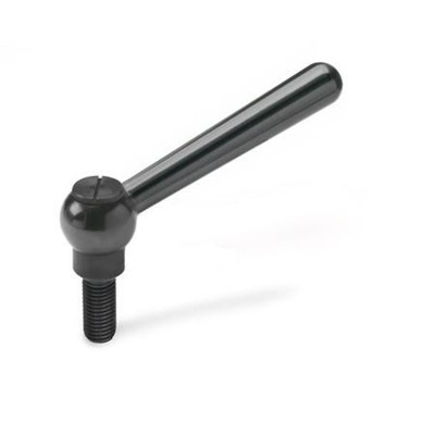 Ganter Norm® - 99.2-16-M12-32-N Verstellbare Kegelgriffe mit Gewindestift, Stahl