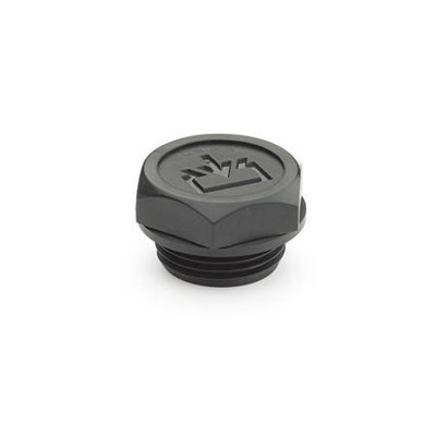 Ganter Norm® - 747-G11/4-A-2 Verschlussschrauben mit Einfüllsymbol, Dichtung aufliegend, Kunststoff