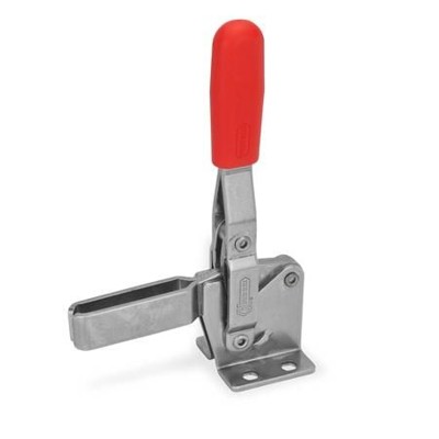 Ganter Norm® - 810-230-A-NI Edelstahl-Schnellspanner, Spannhebel vertikal, mit waagrechtem Fuß
