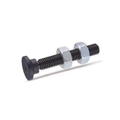 Ganter Norm® - 903-21-M8-58-ST Andrückschrauben mit beweglichem Kunststoff-Druckstück, Stahl