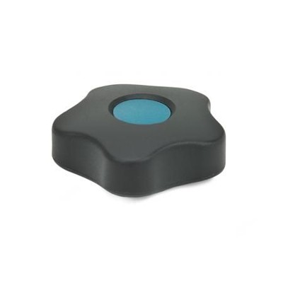 Ganter Norm® - 5331-50-M8-B-DBL Sterngriffe, Abdeckkappe farbig