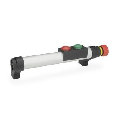 Ganter Norm® - 332-200-EL-T2-2-L Rohrgriffe, mit elektrischer Schaltfunktion