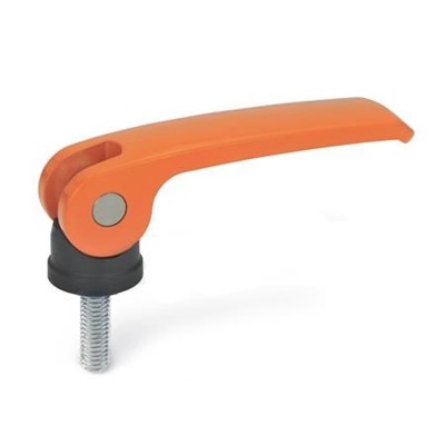 Ganter Norm® - 927-63-M5-30-B-O Exzenterspanner mit Schraube, Hebel Zink-Druckguss