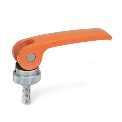 Ganter Norm® - 927-82-M6-20-A-O Exzenterspanner mit Schraube, Hebel Zink-Druckguss
