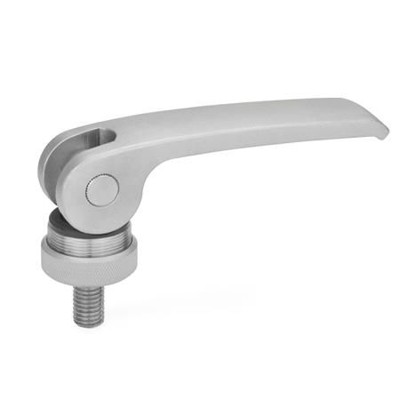 Ganter Norm® - 927.5-44-M5-30-A Exzenterspanner mit Schraube, Hebel Edelstahl