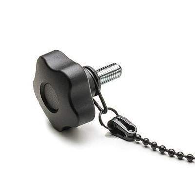 Ganter Norm® - 5337.13-63-M12-30-P Sterngriffschrauben, Kunststoff, mit Verliersicherung