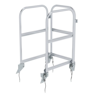 MUNK Günzburger Steigtechnik - Geländer steckbar, Seitenteile, für B 600mm, für L 800mm für Podestleiter