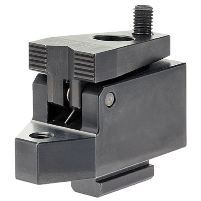 HALDER - Niederzugspanner, ohne Hebel, mit Auflage/mit Prismen- Spannbacke