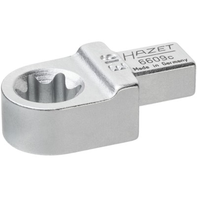 HAZET - HAZET Einsteck TORX® Ringschlüssel 6609C-E16 ∙ Einsteck-Vierkant 9 x 12 mm ∙ Außen TORX® Profil ∙ E16