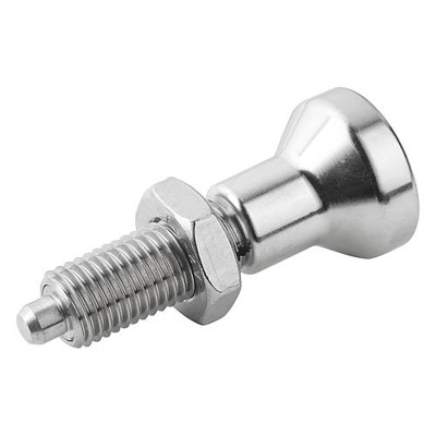 KIPP - ARRETIERBOLZEN OHNE RASTNUT GR.9 M06X0,75, FORM:H, EDELSTAHL GEHÄRTET, KOMP:EDELSTAHL
