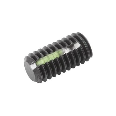 KIPP - GEWINDESTIFT, INNENSECHSKANT MIT KEGELKUPPE, DIN EN ISO4026, MIT GEWINDESICHERUNG M05X5, SW=2,5, STAHL