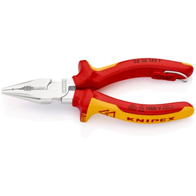 KNIPEX® - Spitz-Kombizange 08 26 145 T verchromt Mehrkomp. mit Öse VDE 145mm