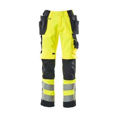 MASCOT® - Wigan Hose mit Hängetaschen SAFE SUPREME, hi-vis Gelb/Schwarzblau, Größe 90C58