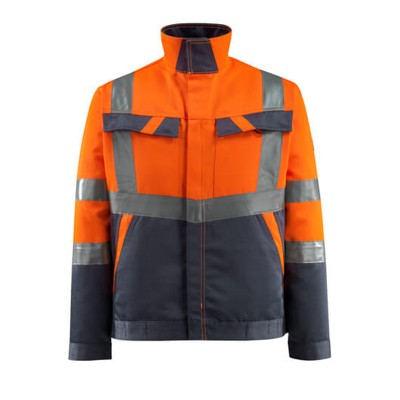 MASCOT® - Forster Jacke SAFE LIGHT, hi-vis Orange/Schwarzblau, Größe 4XL